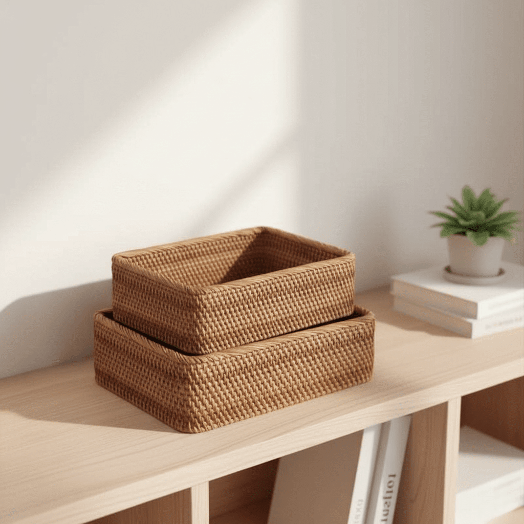 Elegant Rattan Baskets for Stylish and Natural Storage
