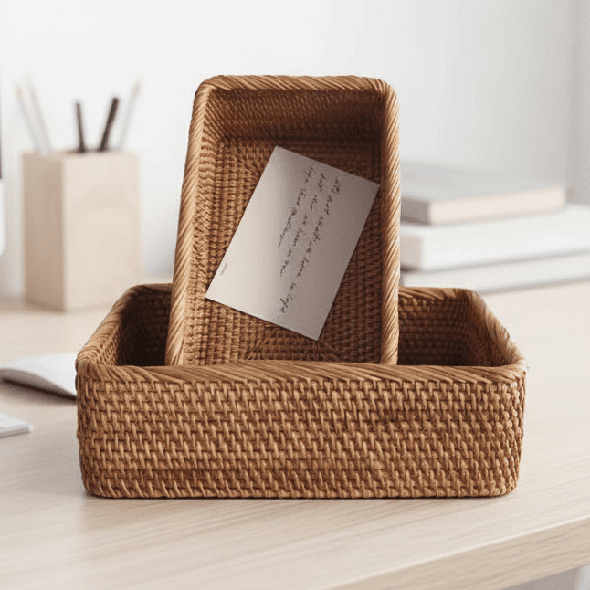 Elegant Rattan Baskets for Stylish and Natural Storage