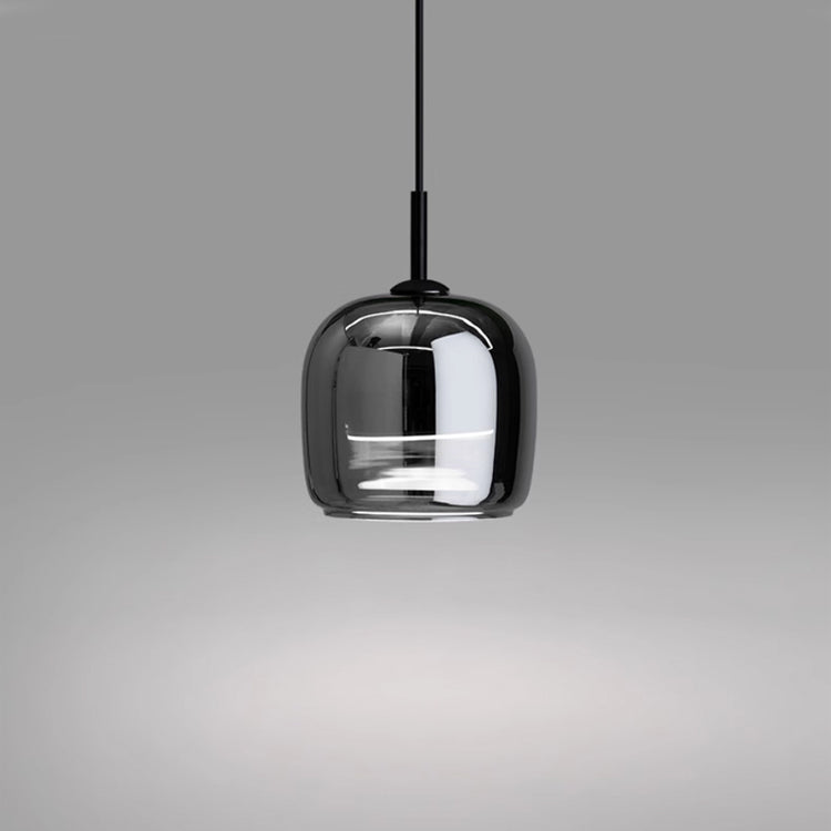 Noctra Black Glass Hanging Lamp